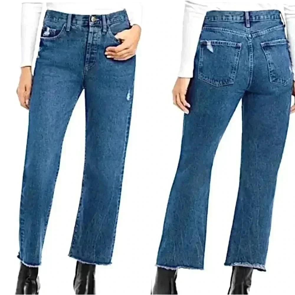DL1961 New Emilie Straight High Rise Jeans Size 32 Designer - Picture 3 of 17